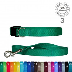 Obroża i smycz prosta - seria TP42 (szer. 2,0 cm)